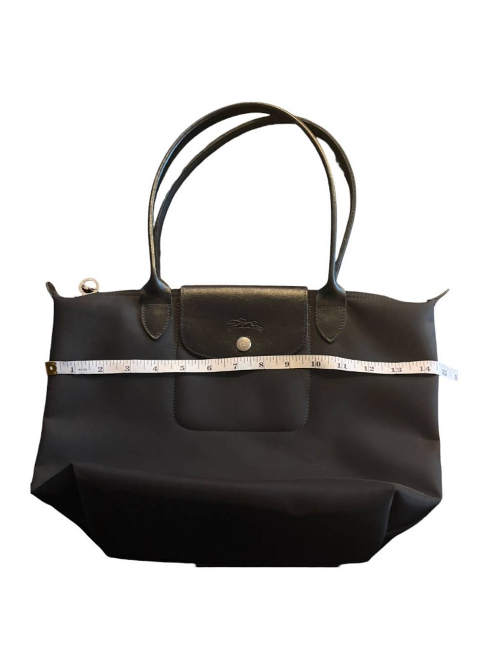 Longchamp Le Pliage Neo Medium Black Nylon Shoulder Tote - Picture 9 of 12